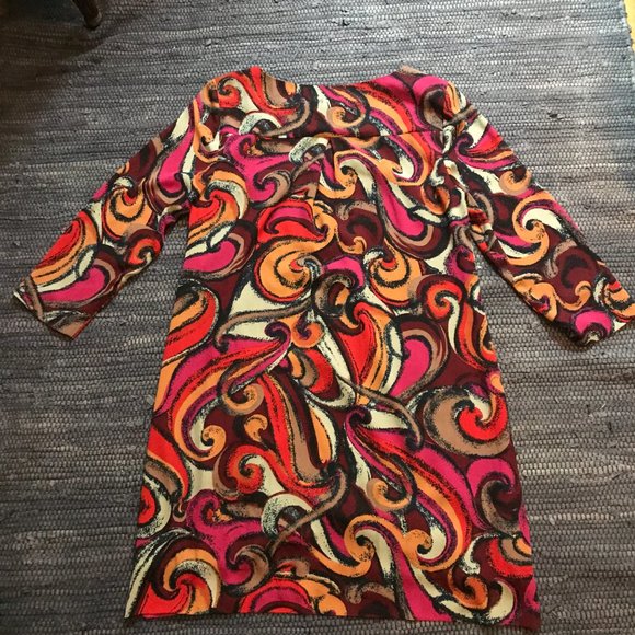 Maeve by Anthropologie Flavia Shift Dress, Swirly Print, M - Picture 12 of 12